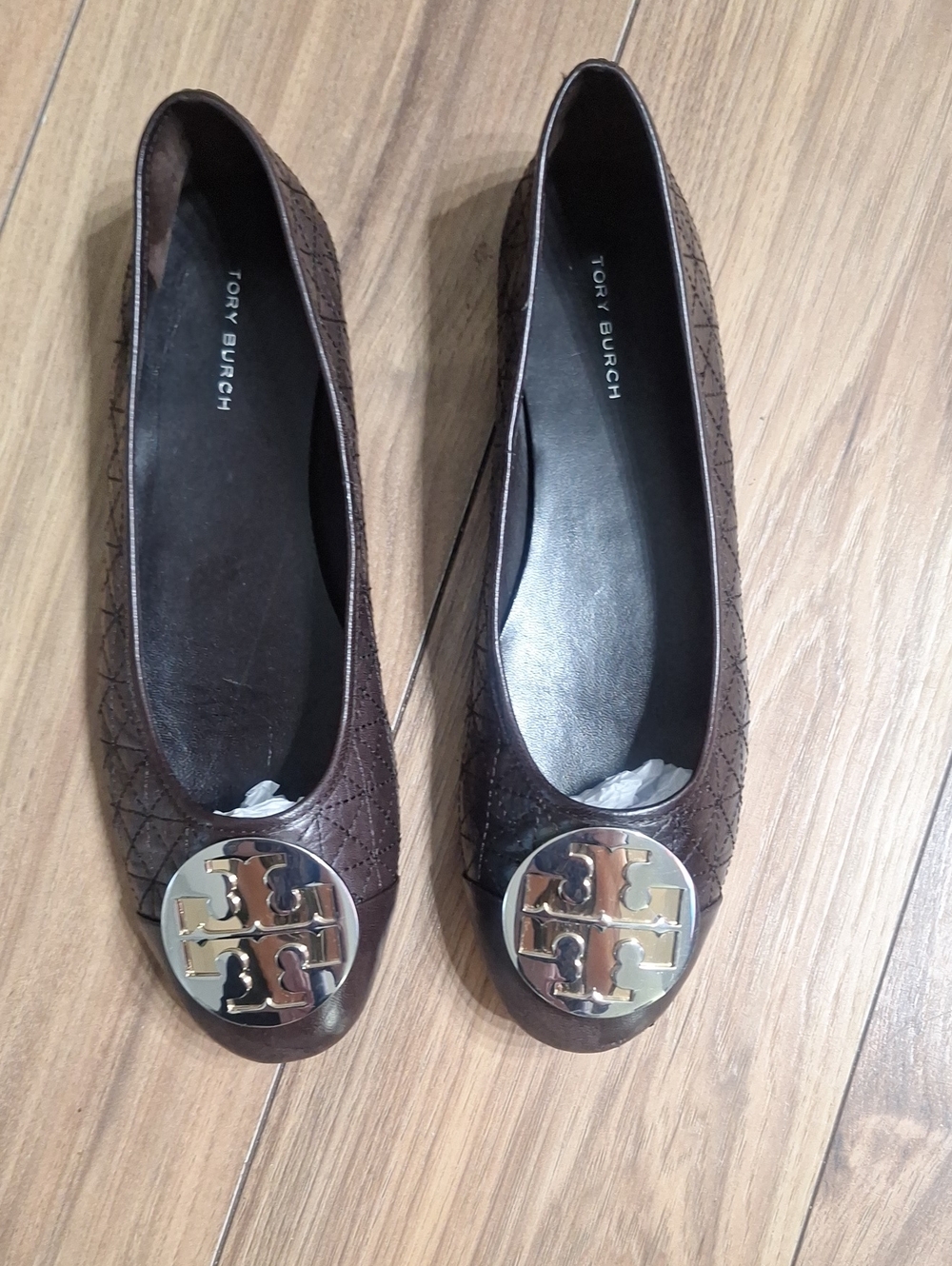 Tory Burch Brown 2 Tone Claire Ballet